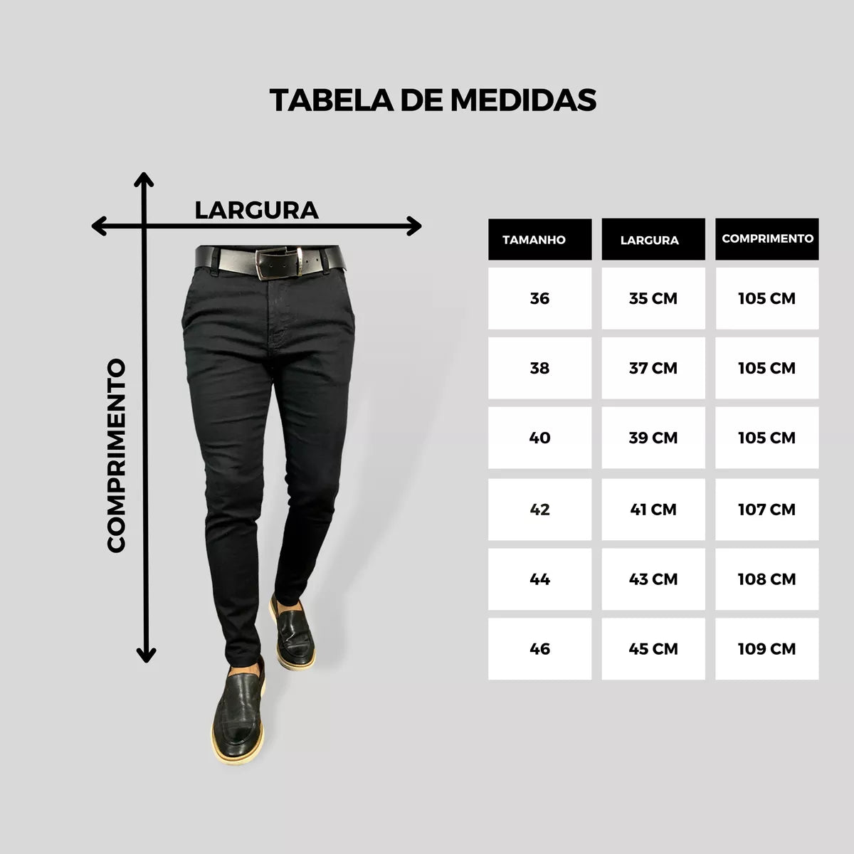 COMPRE 1 E LEVE 3 - Calças Sarja Sport Fino Alfaiataria Brim Chino [DIRETO DA FÁBRICA]