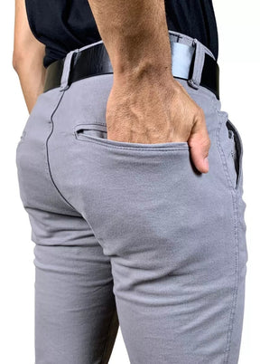 COMPRE 1 E LEVE 3 - Calças Sarja Sport Fino Alfaiataria Brim Chino [DIRETO DA FÁBRICA]