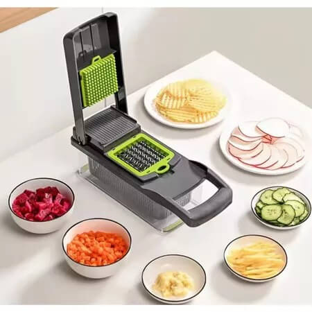 UltraChef™ – Cortador e Fatiador Multifuncional 16 em 1.