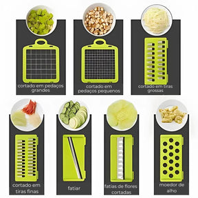 UltraChef™ – Cortador e Fatiador Multifuncional 16 em 1.
