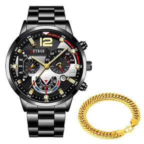 Relógio Automático + Pulseira de Brinde
