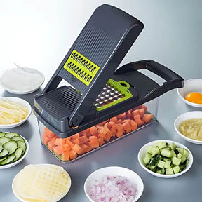 UltraChef™ – Cortador e Fatiador Multifuncional 16 em 1.