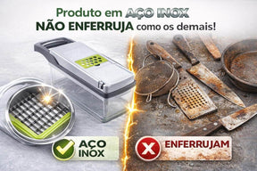 UltraChef™ – Cortador e Fatiador Multifuncional 16 em 1.