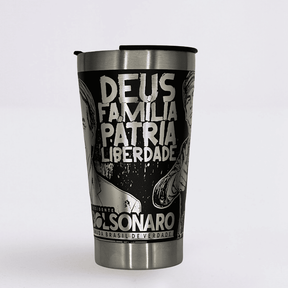 Copo Térmico Preto do Mito Personalizado 360° a Laser
