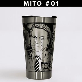 Copo Térmico Preto do Mito Personalizado 360° a Laser