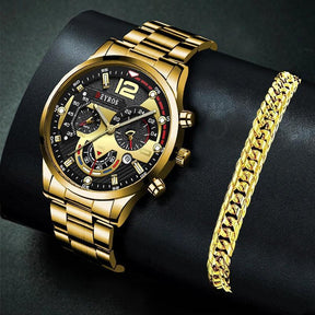 Relógio Automático + Pulseira de Brinde