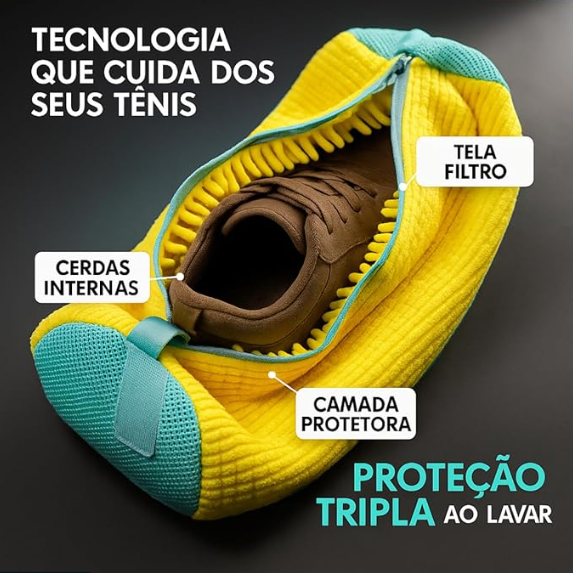 Bolsa Inteligente para Lavar Tênis | ShoeWash Pro™