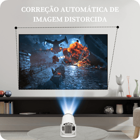 Projetor de Cinema LED 4k - Wi-Fi - Android