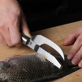 FACA LIMPA ESCAMA DE PEIXE 3 EM 1