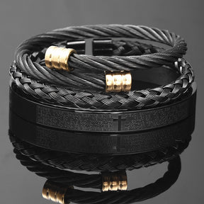 Pulseira Escultural Romana (KIT 3 POR 1)