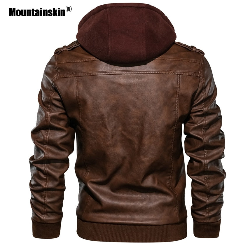 Jaqueta Masculina de Couro