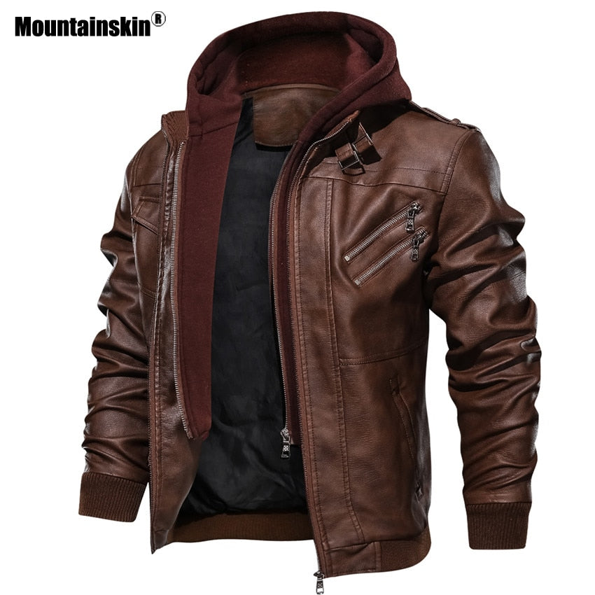 Jaqueta Masculina de Couro