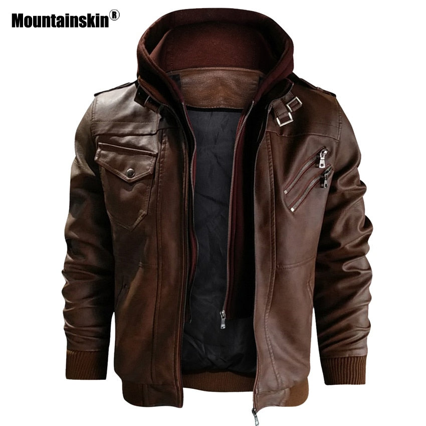 Jaqueta Masculina de Couro