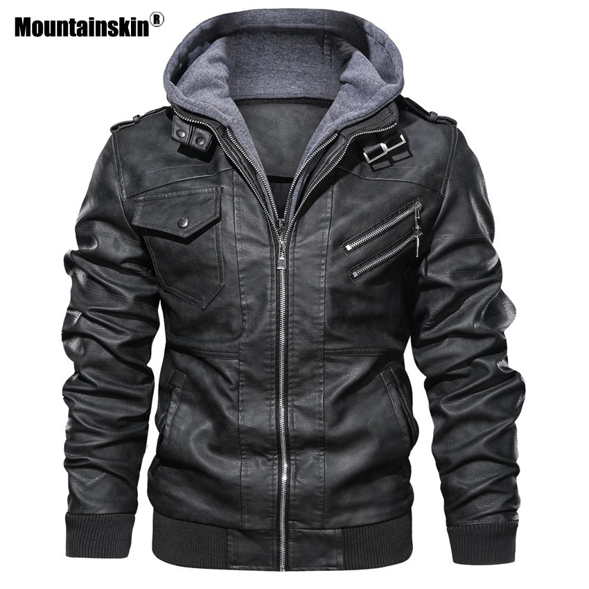 Jaqueta Masculina de Couro