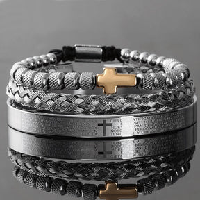 Pulseira Escultural Romana (KIT 3 POR 1)