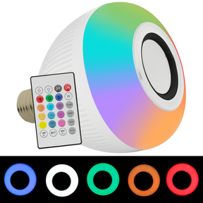 Lâmpada Musical Led Colorida Bluetooth 12w Com Controle