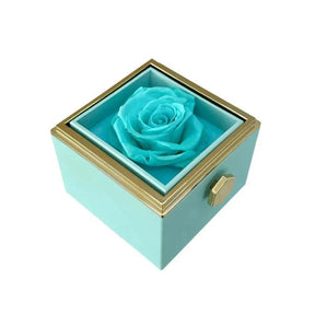 Colar com Caixa Rotativa Surpresa - Rosa Amor Eterno