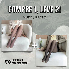 Meia-Calça Forrada Translúcida - COMPRE 1 LEVE 2